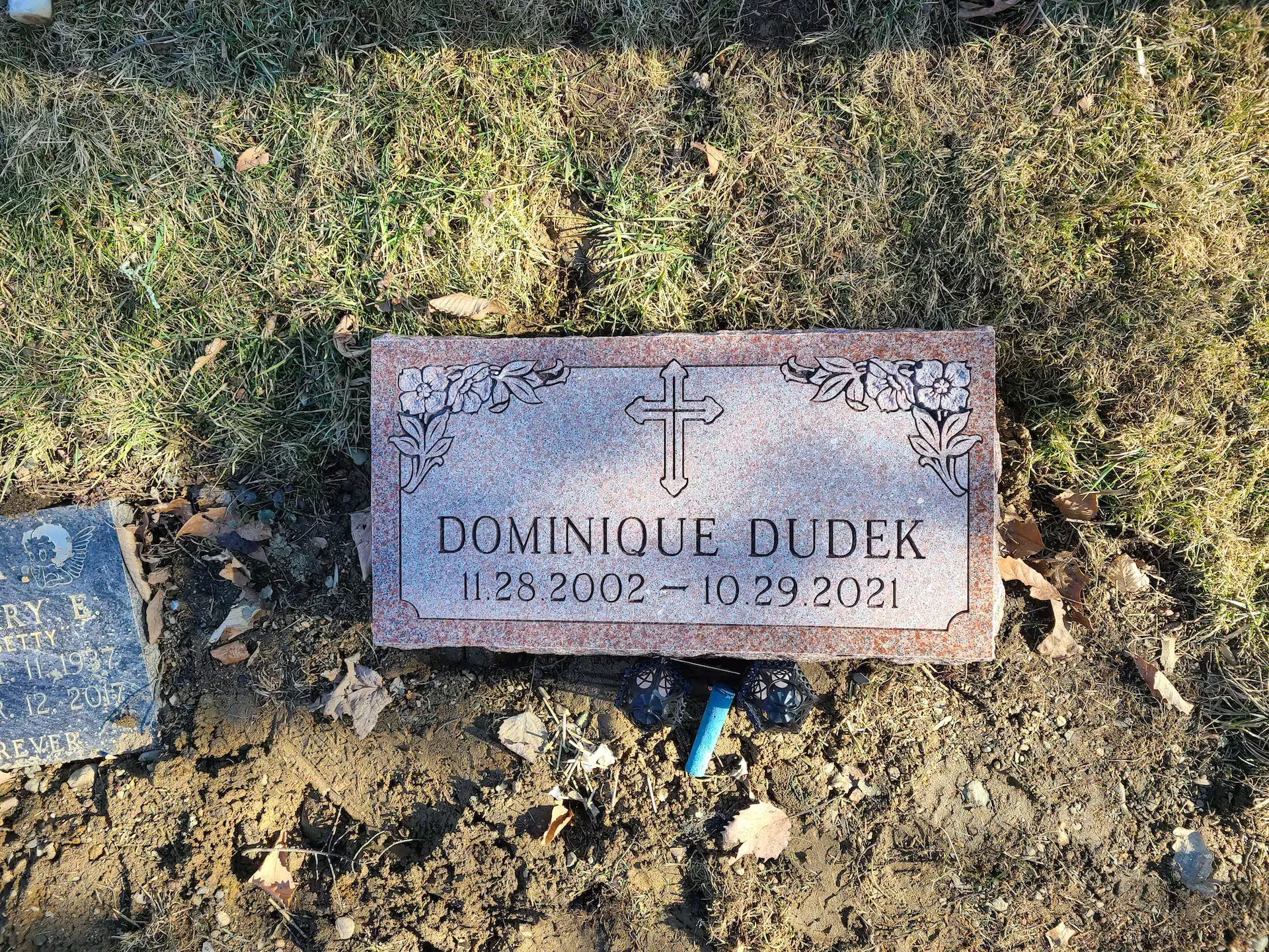 Granite Bronze Grave Marker hand-carved by Bronze Marker Guide in NJ — image 3