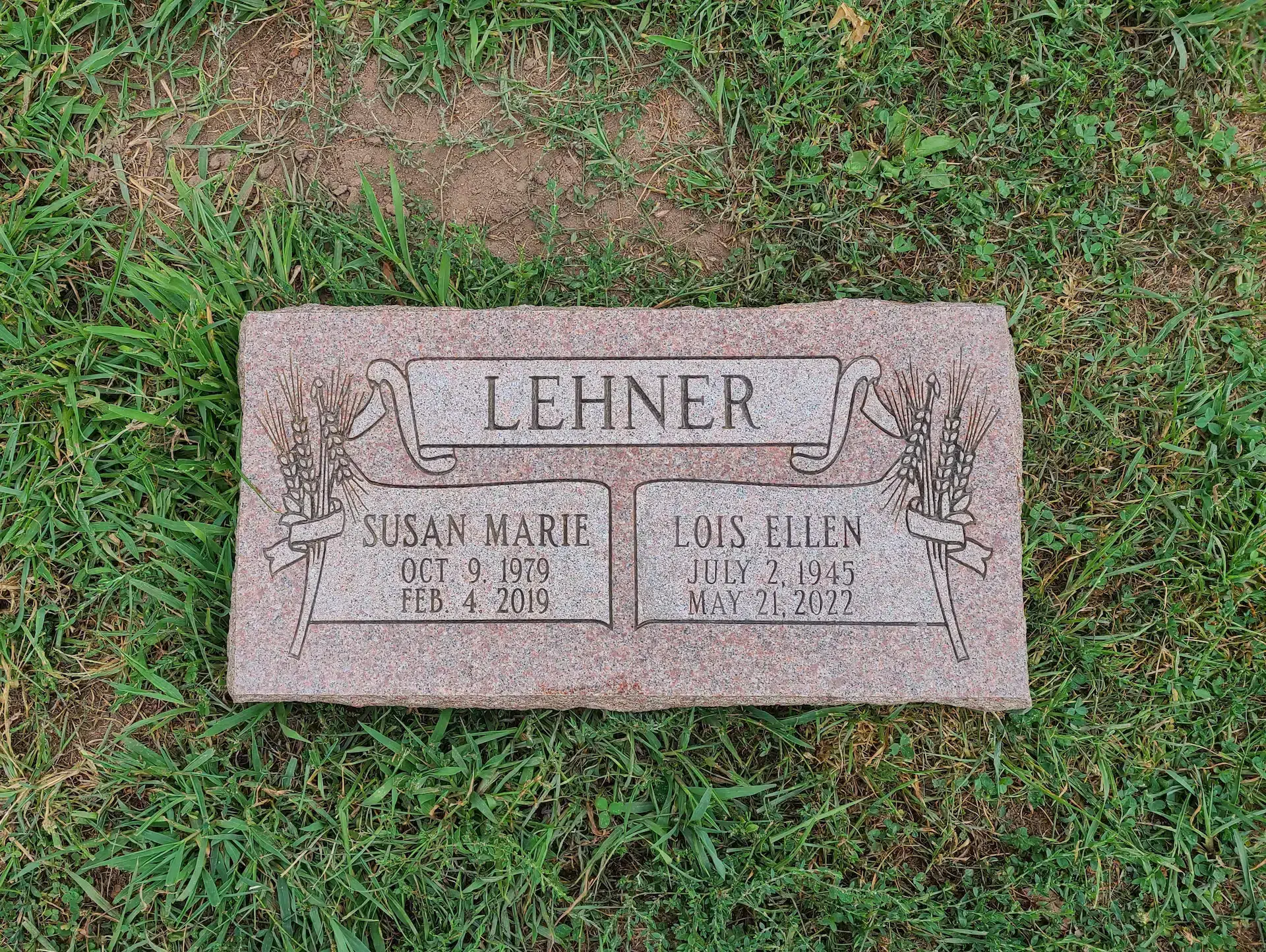 Granite Bronze Grave Marker hand-carved by Bronze Marker Guide in NJ — image 4