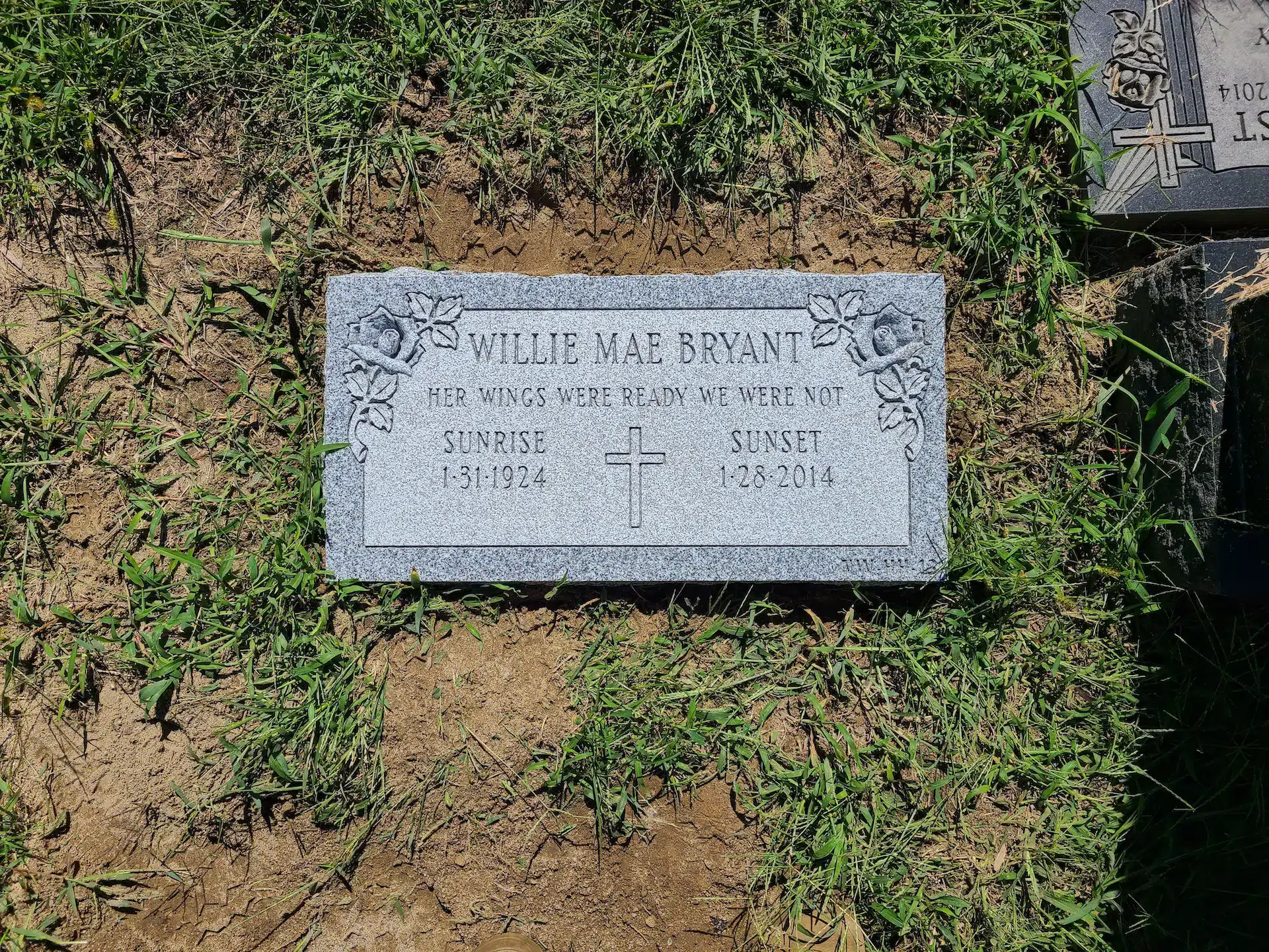 Granite Bronze Grave Marker hand-carved by Bronze Marker Guide in NJ — image 5