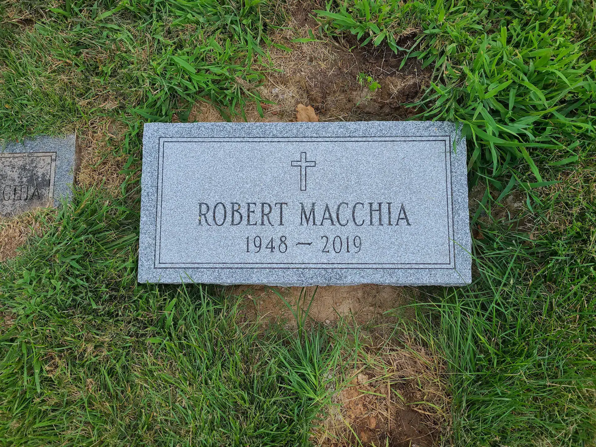 Granite Bronze Grave Marker hand-carved by Bronze Marker Guide in NJ — image 2